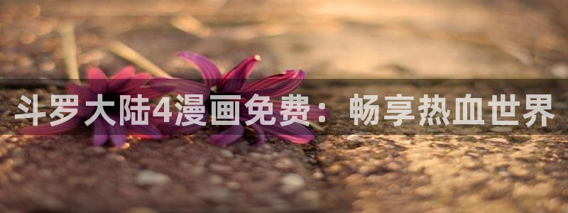 thecell韩漫免费观看：斗罗大陆4漫画免费：畅享热血世界